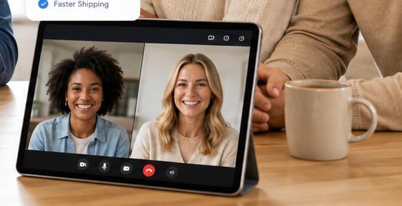 A live Purebrand 360 review playing on a tablet